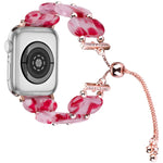 Correia de Relógio com Corrente Retrátil em Resina, Para Apple Watch Series 7 41mm, Para Apple Watch Series 7 45mm