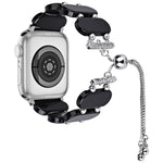 Correia de Relógio com Corrente Retrátil em Resina, Para Apple Watch Series 7 41mm, Para Apple Watch Series 7 45mm