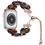 Correia de relógio retrátil em corrente de resina, para Apple Watch Series 5 44mm, para Apple Watch Series 5 40mm