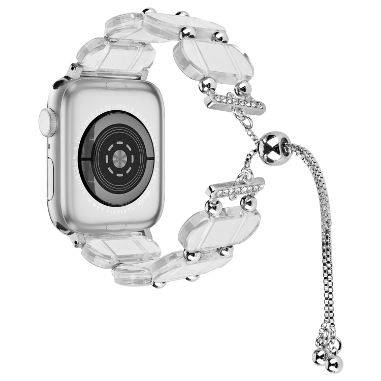 Correia de relógio retrátil em corrente de resina, para Apple Watch Series 4 44mm, para Apple Watch Series 4 40mm