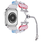 Correia de relógio retrátil em corrente de resina, para Apple Watch Series 4 44mm, para Apple Watch Series 4 40mm