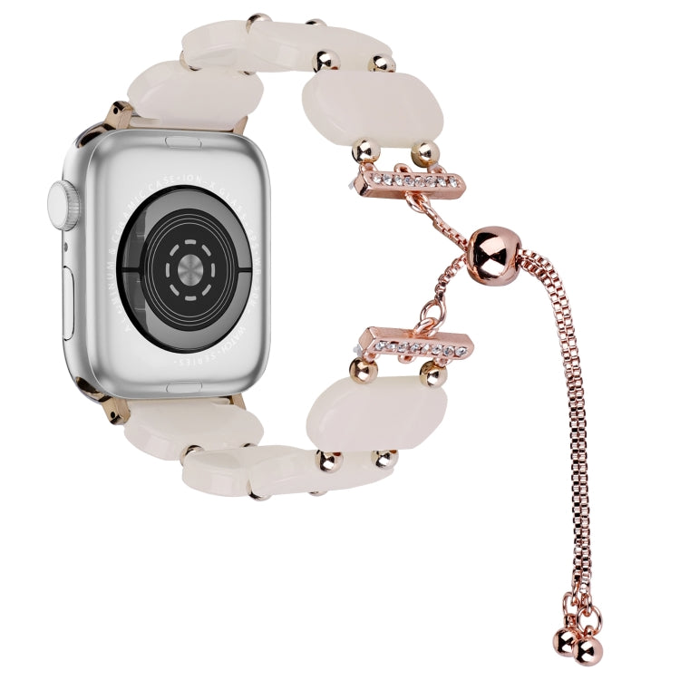 Correia de relógio retrátil em corrente de resina, para Apple Watch Series 3 38mm, para Apple Watch Series 3 42mm