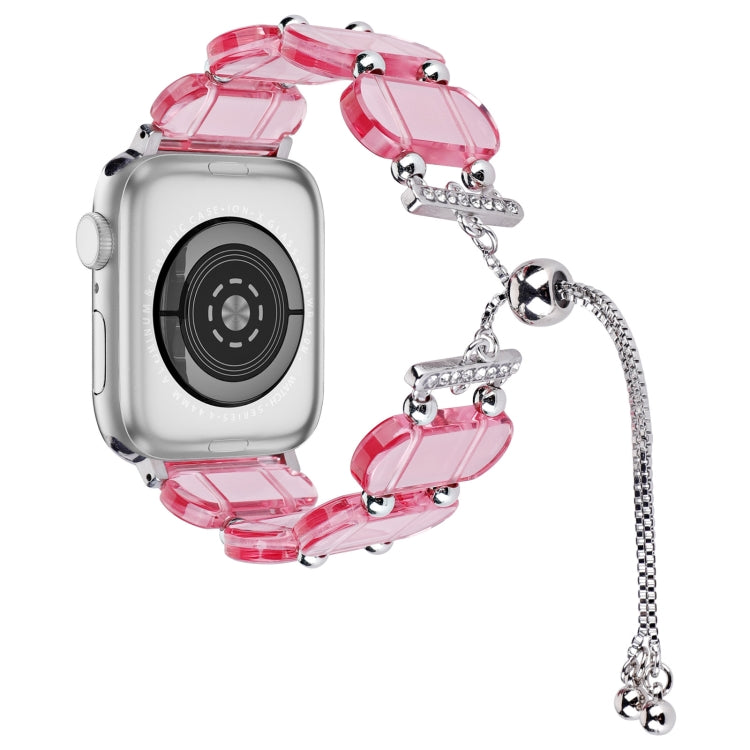 Correia de relógio retrátil em corrente de resina, para Apple Watch 42mm, para Apple Watch 38mm