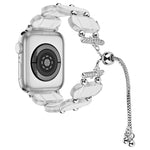 Correia de relógio retrátil em corrente de resina, para Apple Watch 42mm, para Apple Watch 38mm