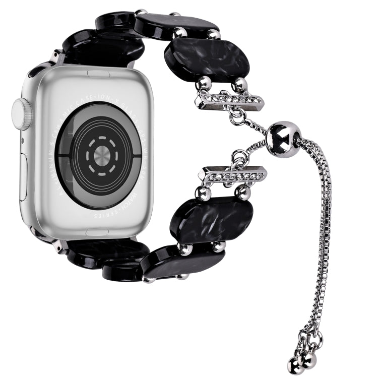 Correia de relógio retrátil em corrente de resina, para Apple Watch 42mm, para Apple Watch 38mm