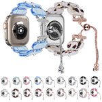 Correia de relógio retrátil em corrente de resina, para Apple Watch Series 4 44mm, para Apple Watch Series 4 40mm