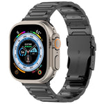 I-Shaped Titanium Metal Watch Band, For Apple Watch SE 2023 44mm, For Apple Watch SE 2023 40mm, For Apple Watch Ultra 2 49mm, For Apple Watch Series 9 45mm, For Apple Watch Series 9 41mm, For Apple Watch Ultra 49mm, For Apple Watch Series 8 41mm       ...