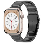 I-Shaped Titanium Metal Watch Band, For Apple Watch SE 40mm, For Apple Watch SE 44mm, For Apple Watch Series 6 40mm, For Apple Watch Series 6 44mm, For Apple Watch Series 5 44mm, For Apple Watch Series 5 40mm, For Apple Watch Series 4 44mm             ...