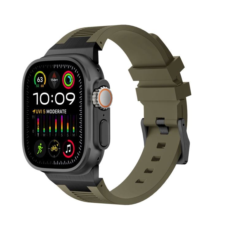 Correia de relógio em silicone líquido Loners, para Apple Watch Ultra 49mm, para Apple Watch Series 8 45mm, para Apple Watch SE 2022 44mm