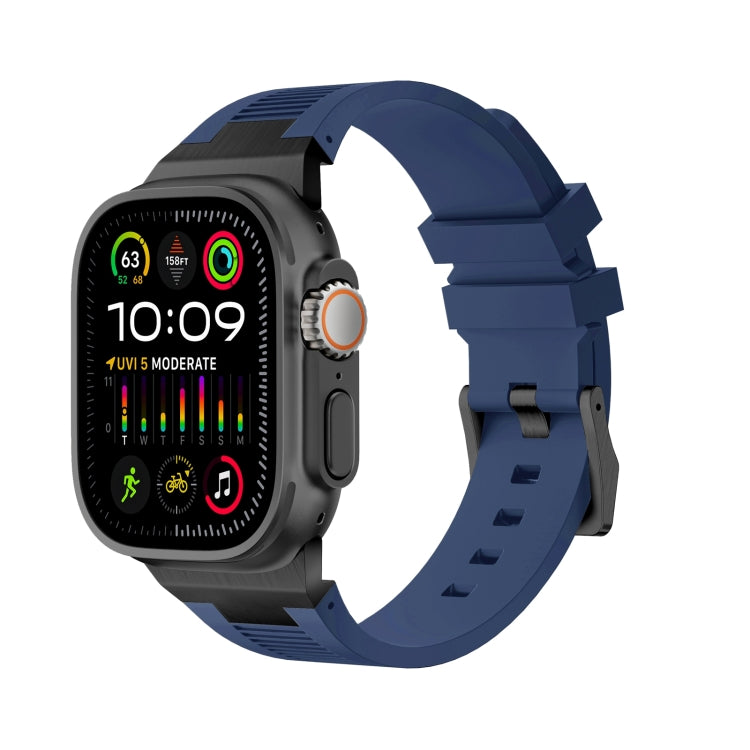 Correia de relógio em silicone líquido Loners, para Apple Watch Ultra 49mm, para Apple Watch Series 8 45mm, para Apple Watch SE 2022 44mm