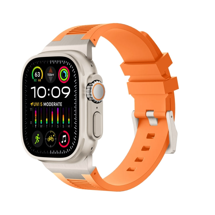 Correia de relógio em silicone líquido Loners, para Apple Watch Ultra 49mm, para Apple Watch Series 8 45mm, para Apple Watch SE 2022 44mm