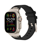 Correia de relógio em silicone líquido Loners, para Apple Watch Ultra 49mm, para Apple Watch Series 8 45mm, para Apple Watch SE 2022 44mm