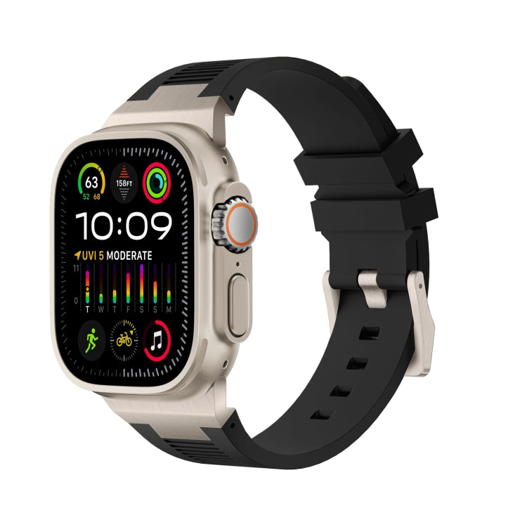 Correia de relógio em silicone líquido Loners, para Apple Watch Ultra 49mm, para Apple Watch Series 8 45mm, para Apple Watch SE 2022 44mm