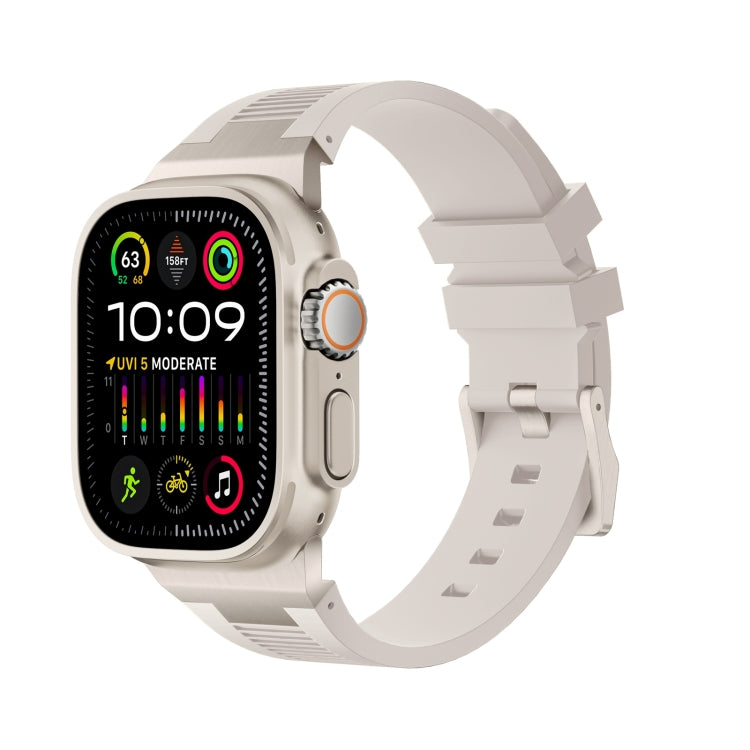 Correia de relógio em silicone líquido Loners, para Apple Watch Ultra 49mm, para Apple Watch Series 8 45mm, para Apple Watch SE 2022 44mm