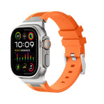 Correia de relógio em silicone líquido Loners, para Apple Watch Ultra 49mm, para Apple Watch Series 8 45mm, para Apple Watch SE 2022 44mm