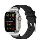 Correia de relógio em silicone líquido Loners, para Apple Watch Ultra 49mm, para Apple Watch Series 8 45mm, para Apple Watch SE 2022 44mm