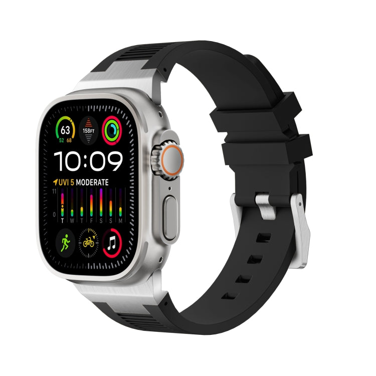 Correia de relógio em silicone líquido Loners, para Apple Watch Ultra 49mm, para Apple Watch Series 8 45mm, para Apple Watch SE 2022 44mm