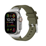 Correia de relógio em silicone líquido Loners, para Apple Watch Ultra 49mm, para Apple Watch Series 8 45mm, para Apple Watch SE 2022 44mm