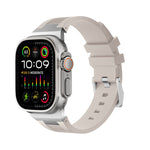 Correia de relógio em silicone líquido Loners, para Apple Watch Ultra 49mm, para Apple Watch Series 8 45mm, para Apple Watch SE 2022 44mm