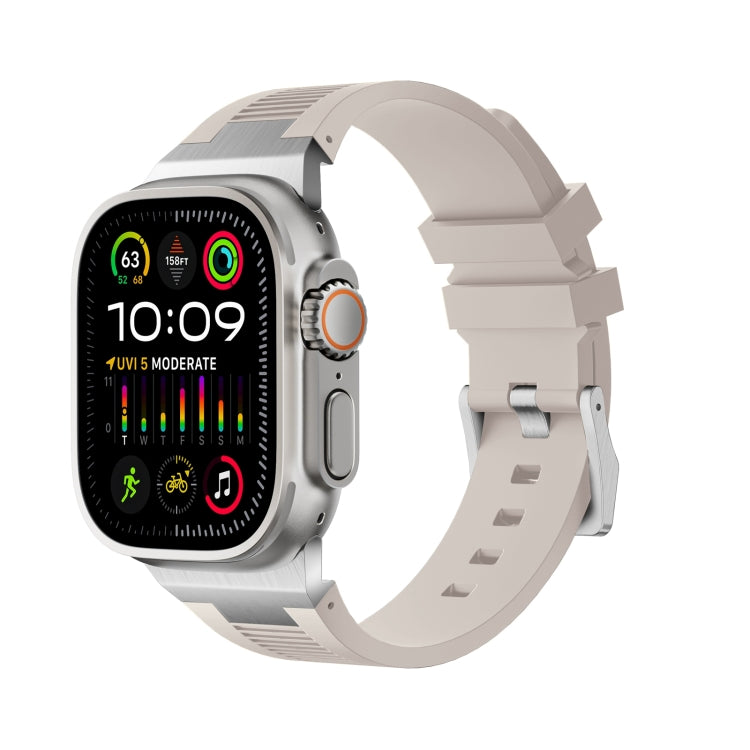 Correia de relógio em silicone líquido Loners, para Apple Watch Ultra 49mm, para Apple Watch Series 8 45mm, para Apple Watch SE 2022 44mm