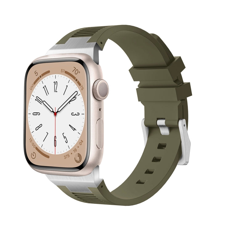 Correia de relógio em silicone líquido Loners, para Apple Watch Ultra 49mm, para Apple Watch Series 8 45mm, para Apple Watch SE 2022 44mm