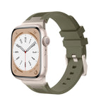 Correia de relógio em silicone líquido Loners, para Apple Watch Series 7 45mm, para Apple Watch SE 44mm, para Apple Watch Series 6 44mm