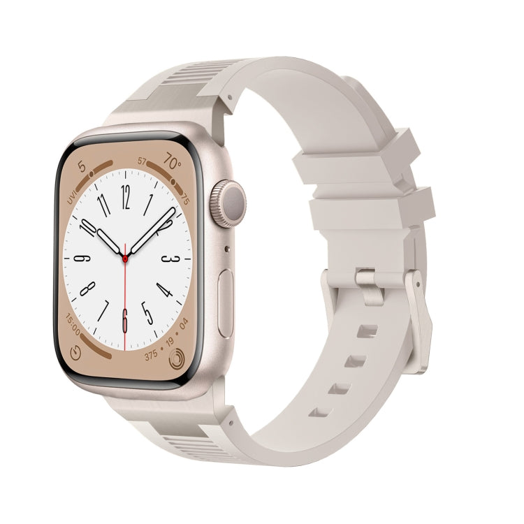 Correia de relógio em silicone líquido Loners, para Apple Watch Series 7 45mm, para Apple Watch SE 44mm, para Apple Watch Series 6 44mm