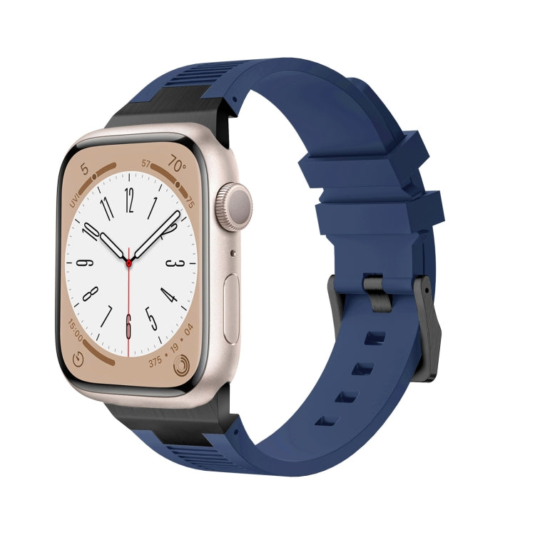 Correia de relógio em silicone líquido Loners, para Apple Watch Series 7 45mm, para Apple Watch SE 44mm, para Apple Watch Series 6 44mm