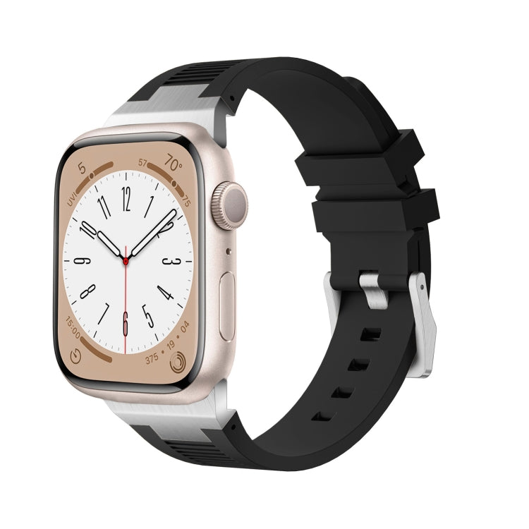 Correia de relógio em silicone líquido Loners, para Apple Watch Series 7 45mm, para Apple Watch SE 44mm, para Apple Watch Series 6 44mm