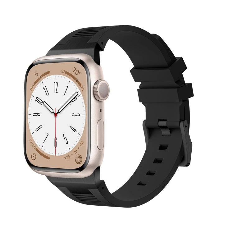 Correia de relógio em silicone líquido Loners, para Apple Watch Series 7 45mm, para Apple Watch SE 44mm, para Apple Watch Series 6 44mm