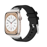 Correia de relógio em silicone líquido Loners, para Apple Watch Series 7 45mm, para Apple Watch SE 44mm, para Apple Watch Series 6 44mm