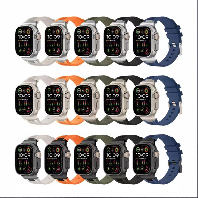 Correia de relógio em silicone líquido Loners, para Apple Watch Ultra 49mm, para Apple Watch Series 8 45mm, para Apple Watch SE 2022 44mm