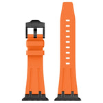 Correia de relógio em silicone líquido com textura de grão de pedra, para Apple Watch SE 2023 44mm, para Apple Watch Ultra 2 49mm, para Apple Watch Series 9 45mm, para Apple Watch Ultra 49mm