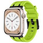 Correia de relógio em silicone líquido com textura de grão de pedra, para Apple Watch Series 8 45mm, para Apple Watch SE 2022 44mm, para Apple Watch Series 7 45mm, para Apple Watch SE 44mm