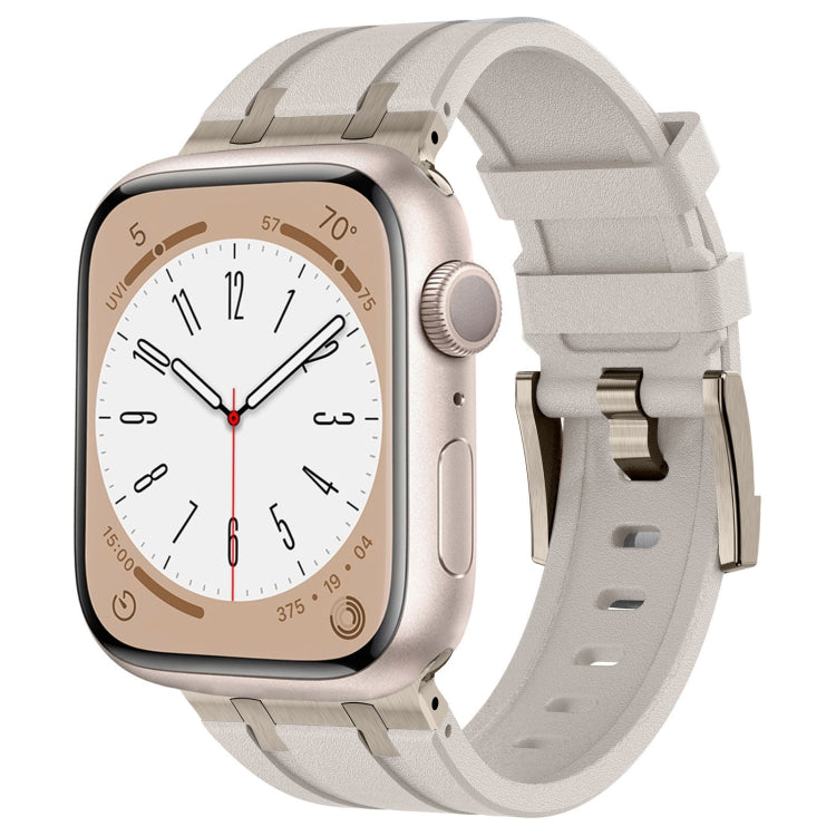 Correia de relógio em silicone líquido com textura de grão de pedra, para Apple Watch Series 8 45mm, para Apple Watch SE 2022 44mm, para Apple Watch Series 7 45mm, para Apple Watch SE 44mm