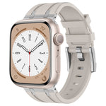 Correia de relógio em silicone líquido com textura de grão de pedra, para Apple Watch Series 8 45mm, para Apple Watch SE 2022 44mm, para Apple Watch Series 7 45mm, para Apple Watch SE 44mm