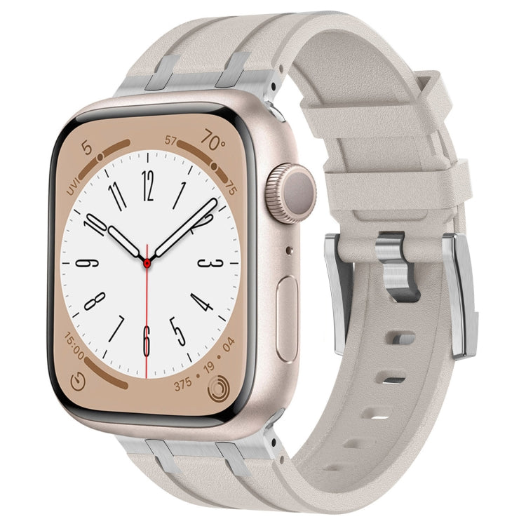 Correia de relógio em silicone líquido com textura de grão de pedra, para Apple Watch Series 8 45mm, para Apple Watch SE 2022 44mm, para Apple Watch Series 7 45mm, para Apple Watch SE 44mm