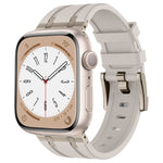 Correia de relógio em silicone líquido com textura de grão de pedra, para Apple Watch Series 8 45mm, para Apple Watch SE 2022 44mm, para Apple Watch Series 7 45mm, para Apple Watch SE 44mm