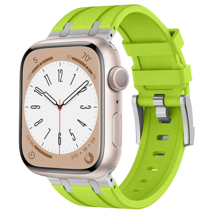 Correia de relógio em silicone líquido com textura de grão de pedra, para Apple Watch Series 8 45mm, para Apple Watch SE 2022 44mm, para Apple Watch Series 7 45mm, para Apple Watch SE 44mm