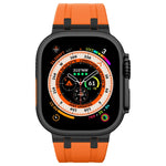 Correia de relógio em silicone líquido com textura de grão de pedra, para Apple Watch Series 6 44mm, para Apple Watch Series 5 44mm, para Apple Watch Series 4 44mm, para Apple Watch Series 3 42mm