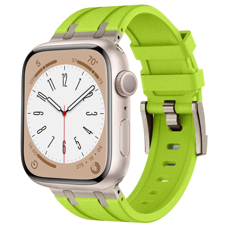 Correia de relógio em silicone líquido com textura de grão de pedra, para Apple Watch Series 6 44mm, para Apple Watch Series 5 44mm, para Apple Watch Series 4 44mm, para Apple Watch Series 3 42mm