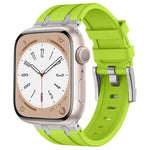 Correia de relógio em silicone líquido com textura de grão de pedra, para Apple Watch Series 6 44mm, para Apple Watch Series 5 44mm, para Apple Watch Series 4 44mm, para Apple Watch Series 3 42mm
