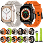 Correia de relógio em silicone líquido com textura de grão de pedra, para Apple Watch Series 8 45mm, para Apple Watch SE 2022 44mm, para Apple Watch Series 7 45mm, para Apple Watch SE 44mm