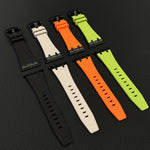 Correia de relógio em silicone líquido com textura de grão de pedra, para Apple Watch Series 8 45mm, para Apple Watch SE 2022 44mm, para Apple Watch Series 7 45mm, para Apple Watch SE 44mm