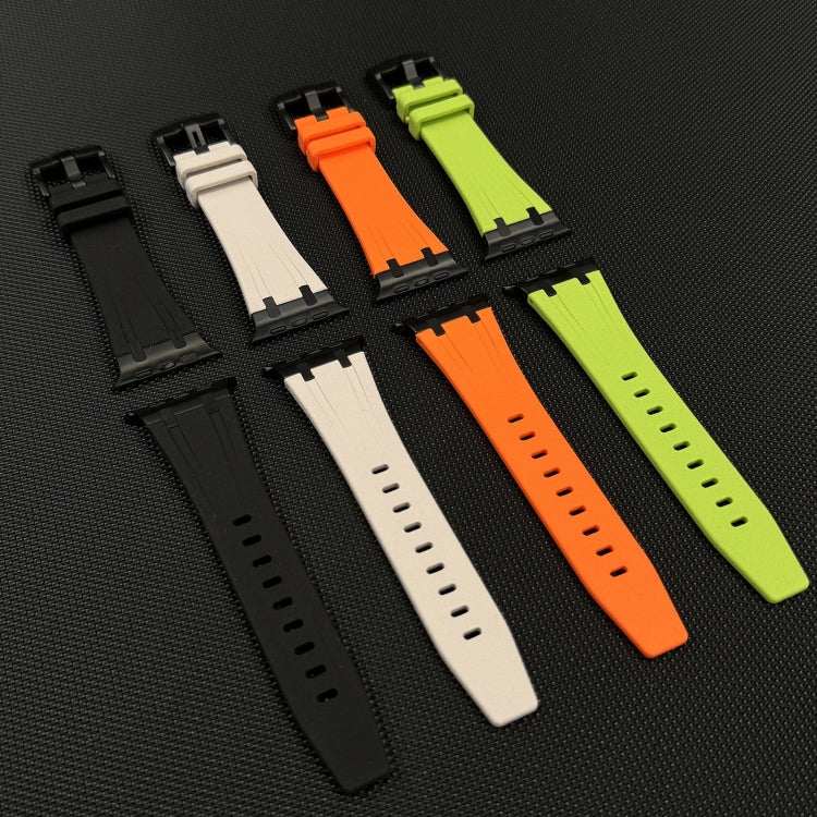 Correia de relógio em silicone líquido com textura de grão de pedra, para Apple Watch Series 8 45mm, para Apple Watch SE 2022 44mm, para Apple Watch Series 7 45mm, para Apple Watch SE 44mm