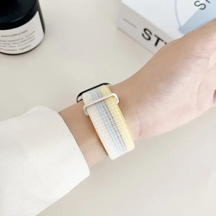 Dual Hook and Loop Nylon Watch Band, For Apple Watch 38mm