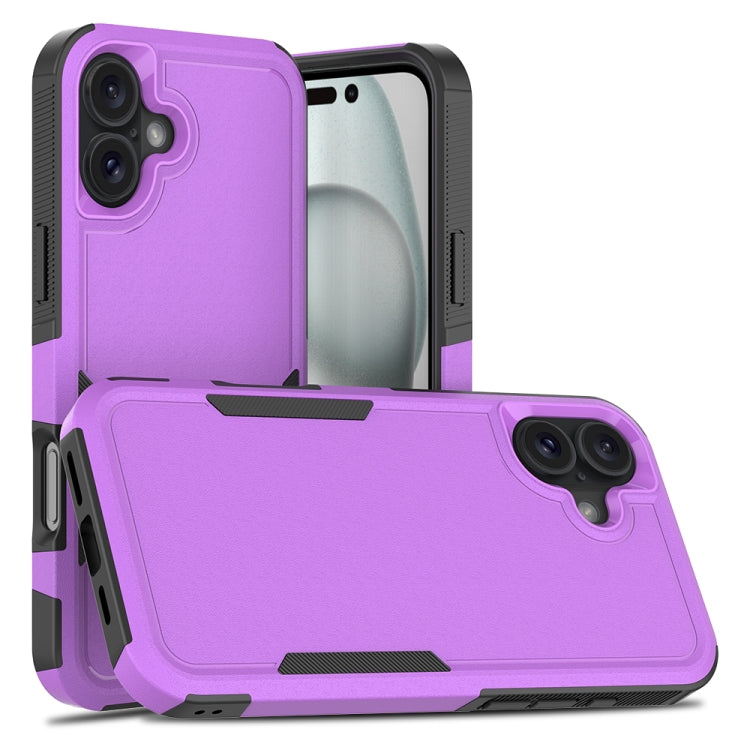 Capa de Telemóvel 2 em 1 em PC + TPU, Para iPhone 17e / 16e, Para iPhone 17 Pro Max, Para iPhone 17 Pro, Para iPhone 17, Para iPhone Air, Para iPhone 16 Pro Max, Para iPhone 16 Pro, Para iPhone 16 Plus