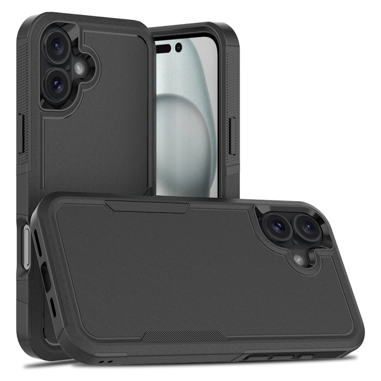 Capa de Telemóvel 2 em 1 em PC + TPU, Para iPhone 17e / 16e, Para iPhone 17 Pro Max, Para iPhone 17 Pro, Para iPhone 17, Para iPhone Air, Para iPhone 16 Pro Max, Para iPhone 16 Pro, Para iPhone 16 Plus