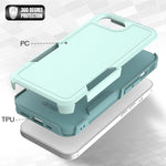 Capa de Telemóvel 2 em 1 em PC + TPU, Para iPhone 17e / 16e, Para iPhone 17 Pro Max, Para iPhone 17 Pro, Para iPhone 17, Para iPhone Air, Para iPhone 16 Pro Max, Para iPhone 16 Pro, Para iPhone 16 Plus