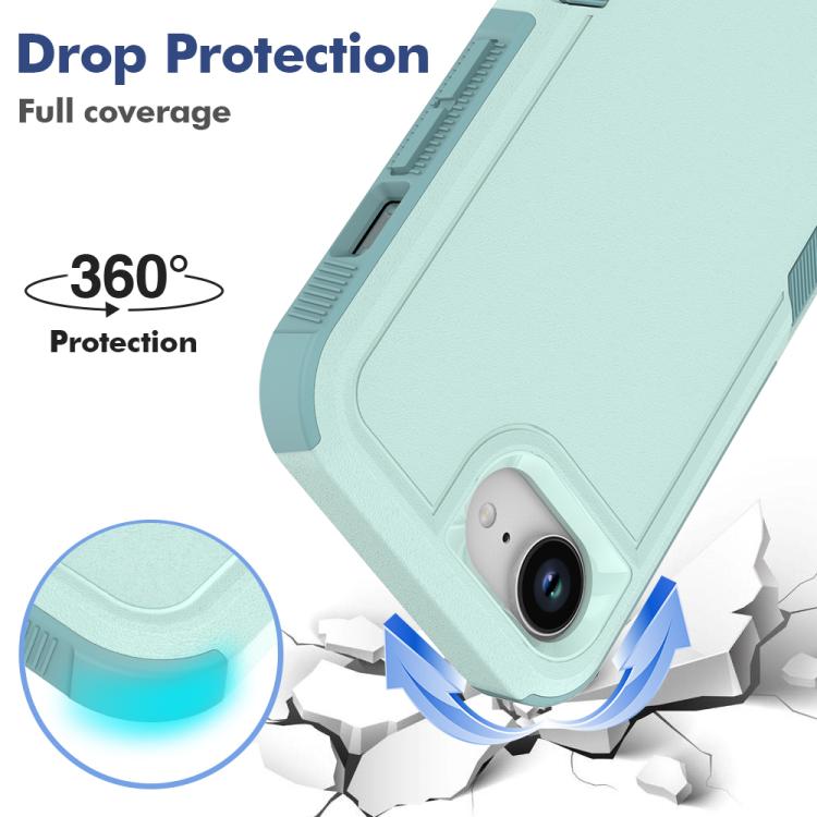 Capa de Telemóvel 2 em 1 em PC + TPU, Para iPhone 17e / 16e, Para iPhone 17 Pro Max, Para iPhone 17 Pro, Para iPhone 17, Para iPhone Air, Para iPhone 16 Pro Max, Para iPhone 16 Pro, Para iPhone 16 Plus